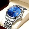 Auténtico de Moda Tendencia Acero Correa Hombres Calendario Impermeable Correa Reloj Reloj Taobao Aliexpress Modelo Más Vendido