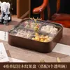 Caixa de Frutas Veado Dourado Novo Estilo Chinês Prato de Frutas Caixa de Doces Sala de Estar Casa Compartimentado Prato de Nozes Caixa de Armazenamento de Lanches de Frutas Secas com Tampa