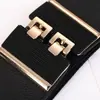 Estilo Minimalista Transfronterizo Cintura Elástica con Acabado Lacado y Faja Ancha