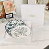 Ouge D's Serie Jardín Granville Vajilla Moda Retro Hueso de Porcelana Tazón, Cuchara y Plato Set de Caja de Regalo Recomendado para Regalar