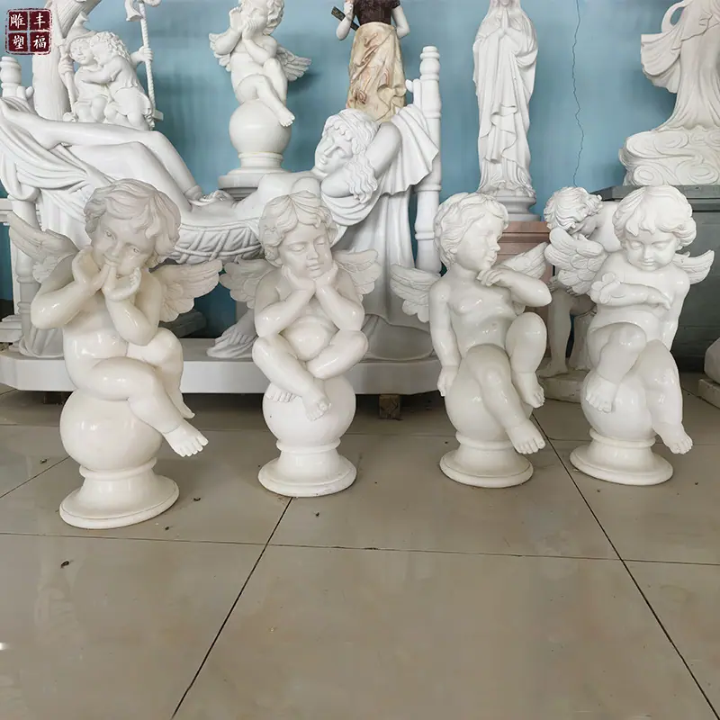 欧式石雕小天使雕塑1