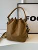 Bolso cubo casual de gran capacidad para mujer, bolso de nailon con cordón, nuevo de primavera, estilo coreano, bolso de mano para ir al trabajo, bolso bandolera