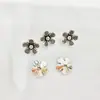 Retención de Color Alta Chapado en Plata Cuentas Espaciadoras Flor Antigua Pulsera de Cristal de Moda Accesorios DIY Pulsera con Cuentas Materiales Hechos a Mano