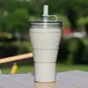 Taza Plegable de Silicona Portátil Transfronteriza, Taza Plegable Deportiva para Café al Aire Libre Retráctil, Taza de Agua de Silicona, Tetera, Resistente a Altas Temperaturas
