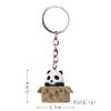Por favor empaque caja lindo panda pareja candado llavero anillo cadena bolsa colgante opcional pequeño regalo mayoreo