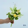 Kit de Materiales DIY de Flor Artificial Rosa, Rosas Pequeñas Frescas, Flores Atadas a Mano, Botella de Aromaterapia, Imán para Refrigerador, Decoración de Arreglo Floral