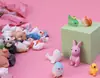 Bolsas surpresa de animais pequenos simulados, mini presentes fofos de desenho animado, decorações de mesa, prêmios para estudantes, pequenas bolsas surpresa