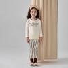 Pijama infantil de licra de diseñador ZYZ, conjunto de dos piezas, ropa de casa infantil cepillada Clase A, ropa interior infantil a rayas