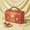 Caja de Regalo de Cuero de Gama Alta para Pasteles de Luna Caja de Regalo Empaque de Gama Alta Caja para Pasteles de Luna de Mediados de Otoño 2025 Venta al por Mayor