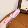 Pente de Ar Curvo Vazado de Alto Acabamento para Alisar Cabelos, Pente Portátil Especial para Mulheres com Cabelos Longos para Criar Volume e um Topete Alto