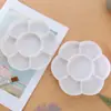 Buscando Caja de Plástico de Fábrica con Forma de Flor de Ciruelo Paleta de Pintura Acrílica Acuarela Gouache Paleta de Flor de Ciruelo
