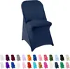 Funda para Silla Plegable Antideslizante de Color Sólido a Prueba de Polvo de Hotel Cubierta Completa para Taburete de Banquete de Bodas Cubierta de Silla Personalización