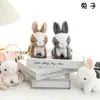 Celebridade da Internet Desenho Animado Coelho Pingente Boneca Brinquedo de Pelúcia Coelho Branco Boneca de Pano Boneca Pequena Pingente de Mochila Mini