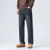 Ropa de Hombre Fengshe / Otoño 2026 Jeans Juveniles para Hombre Casual Versátil Holgados de Pierna Recta Jeans que Realzan la Altura para Hombre
