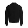 Cardigan de Tricô com Cor Contrastante Estilo Preguiçoso para Homens e Mulheres 2025 Retrô Americano Jaqueta de Zíper Slim de Alta Qualidade Tendência