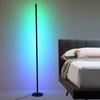 Lámpara de pie simple ins de fondo redondo, lámpara de pie lineal, sala de estar, sofá, habitación infantil, vertical, creativa, atmosférica, lámpara de pie LED