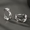 Aretes Arete Moda para Hombre Distintivo Anillo de Onda para Hombre Europeo y Americano Arete para Niño Hebilla para Oreja Joyería para Oreja