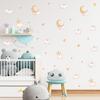 FX7105 Nubes Acuarela Amor Luna Habitación Infantil Guardería Dormitorio Entrada Hogar Decoración de Pared Pegatinas de Pared