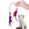 Vara de Brinquedo para Gatos com Tubo de Malha Elástica para Autoentretenimento e Alívio do Tédio, Limpeza dos Dentes, Resistente a Arranhões, Durável, com Sino
