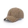 Otoño e Invierno Nueva Gorra de Pata de Gallo Estilo Coreano para Mujer para Exterior Combinable Gorra de Béisbol Moda Casual Sombrero Británico para Mujer