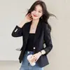 Blazer de manga longa para mulheres, de alta qualidade e elegante, atacado transfronteiriço de trajes profissionais, conjunto de duas peças moderno com calça pantalona