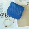 Organizador de joyería, monedero, tarjetero y llavero de piel de grano superior con patrón de cocodrilo, transfronterizo, gran capacidad, portátil