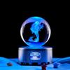 Fábrica Directa Sirena Bola de Cristal 3d Grabado Láser Interno Haciendo Luz Nocturna Luminosa Pequeños Adornos Al Por Mayor