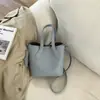 Bolso Cubo 2026 Estilo Nuevo Primavera Cesta de Verduras Bolso de Mano Estilo Coreano Nicho Patrón Lichi Bolso de Mano Bolso de Hombro Único Cruzado