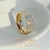 Anillo Gympani 925 para Mujer Diseño Nicho Anillo para Pareja Anillo Lleno de Diamantes Anillo para Mujer Estilo Frío de Moda ins Anillo para Comer