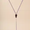 Colar de Corda com Barril Ajustável Fio para Joias DIY Feito à Mão Colar Trançado Cordão com Pingente de Etiqueta Simples Acessórios