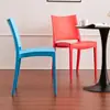 Silla de Plástico Simple Respaldo Silla Silla Adulto Silla de Comedor Silla de Ocio para Exterior Apilable Silla Engrosada Silla de Negociación