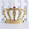 Carnaval Natal Festa Infantil Cabeça Bola Chapéu Adesivo Diamante Flanela Diamante Dourado Adulto Rei Coroa Coroa