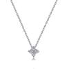 Collar de Plata de Ley S925 de Trébol de Cuatro Hojas para Mujer, Chapado en Oro de 18 Quilates, Cadena para Clavícula, Diseño de Nicho de Alta Gama, Minimalista