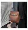 Bolso Kelly de Moda para Mujer, Estilo Coreano, Retro, Simple, Mochila Casual, Tendencia de Nicho 2024, Bolso Cruzado Versátil para Mujer