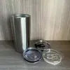 Taza de acero inoxidable de doble capa con aislamiento al vacío para coche, taza de café para exteriores, 20 oz, 304 ml, pulverizador de plástico, disponible