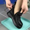 Botines estilo Martin de suela gruesa y que aumentan la altura para mujer, nueva colección otoño/invierno 2026, forrados de borrego, cómodos para madres, estilo británico, modernos y versátiles