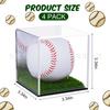 Caja de Exhibición de Cubo de Acrílico para Béisbol Personalizada por el Fabricante Transparente Caja de Almacenamiento para Béisbol Tapete de Césped Artificial Caja Estante para Pelotas