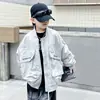 Chaqueta para niño para primavera y otoño 2026 modelo nuevo, chaqueta de otoño para niños mayores, estilo callejero moderno y genial para niños