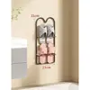 Estante para Pantuflas, Puerta de Tocador, Estante de Zapatos con Drenaje para Montar en la Pared, Entrada Baño Pared Estante de Zapatos de Múltiples Niveles