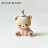 Decorações de Bolo de Aniversário Infantil, Decorações de Festa de Borracha Macia, Roupas para o Dia das Crianças, Figurinhas de Urso Fofas para Meninos e Meninas, Toppers para Mesa de Sobremesas, Decorações de Escorregador