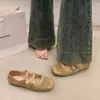 Sapatos Mary Jane baixos, modernos e estilosos, ultra macios, estilo outono, sapatos femininos com fivela dupla, retrô francês, inspirados em ermos.