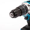Taladro de impacto de motor sin escobillas de alta potencia de 13 mm de tres funciones, taladro eléctrico de litio portátil duradero y duradero, compatible con carga rápida
