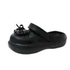 2026 Accesorios de Moda con Lazos Zuecos de Exterior de Suela Gruesa para Mujer, Mules Cerrados Ultracómodos de Doble Uso para Playa