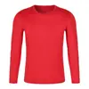 Otoño e Invierno Personalizado Manga Larga Exterior Maratón Carrera de Larga Distancia Deportes Transpirable Secado Rápido Cuello Redondo Ropa de Secado Rápido Ropa de Equipo Camiseta