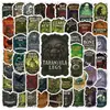 50 Pegatinas de Graffiti para Etiquetas de Pociones de Halloween, Pegatinas Decorativas Impermeables para Botellas de Agua y Computadoras, Pegatinas de Etiquetas de Halloween