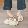 Sandalias de Suela Gruesa para Mujer 2026 Nueva Moda de Verano Ropa para Exteriores con Faldas Plataforma que Aumenta la Altura Sandalias de Playa