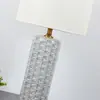 Lámpara de mesa de cerámica con diseño de peces estilo americano simple para sala de estar, mesita de noche de dormitorio, estudio, lámpara para habitación modelo de hotel, estilo de diseñador
