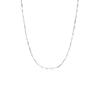 Collar de Cadena de Semilla de Melón de Plata Esterlina S925 Estilo Zhao Lusi para Mujer, Diseño de Nicho de Lujo Ligero, Collar Clavícula de Cadena Lisa de Alta Gama