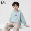 Sudadera con capucha para niño Beiteng, nueva colección de otoño, ropa infantil Huzhou Zhili, sudadera holgada estilo coreano, top casual