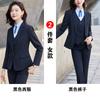 Terno preto, roupa profissional masculina e feminina para trabalho, outono e inverno, vestido para gerente de hotel, vendas de funcionários públicos